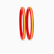 Gold Plated Classy Red Pola Bangle Set