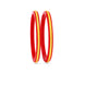 Gold Plated Classy Red Pola Bangle Set