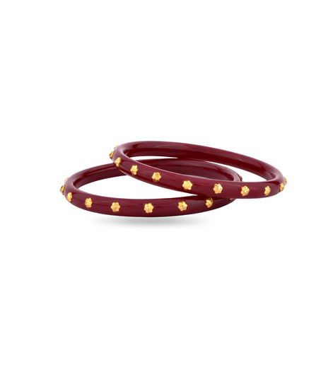 Gold Plated Royal Collection Pola Bangle Set