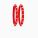 Gold Plated Royal Red Pola Bangle Set