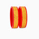Gold Plated Wide Designed Pola Bangle Set