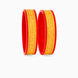 Gold Plated Wide Floral Pola Bangle Set
