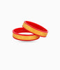 Gold Plated Wide Timeless Pola Bangle Set