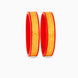 Gold Plated Wide Grand Pola Bangle Set