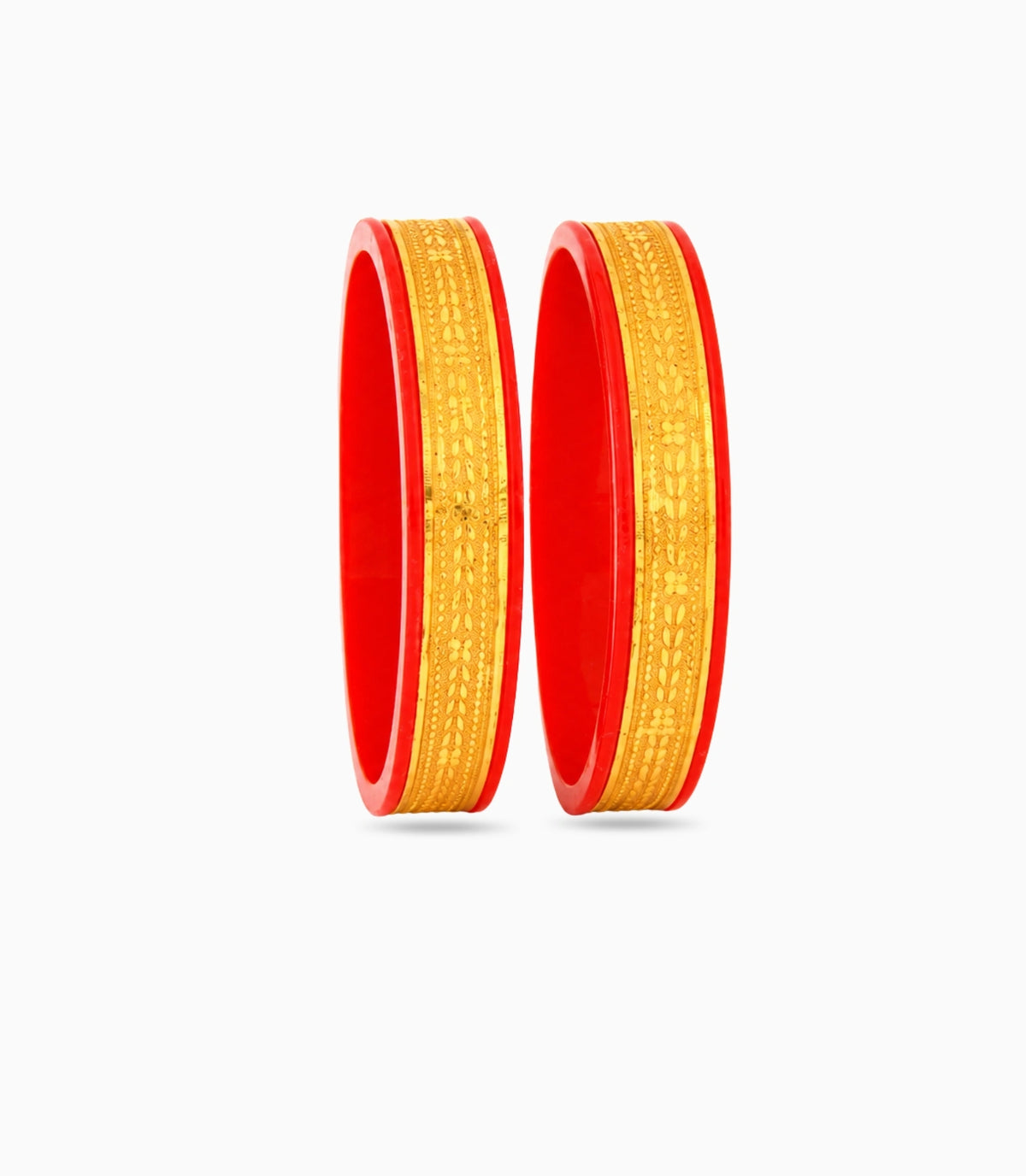 Gold Plated Wide Grand Pola Bangle Set