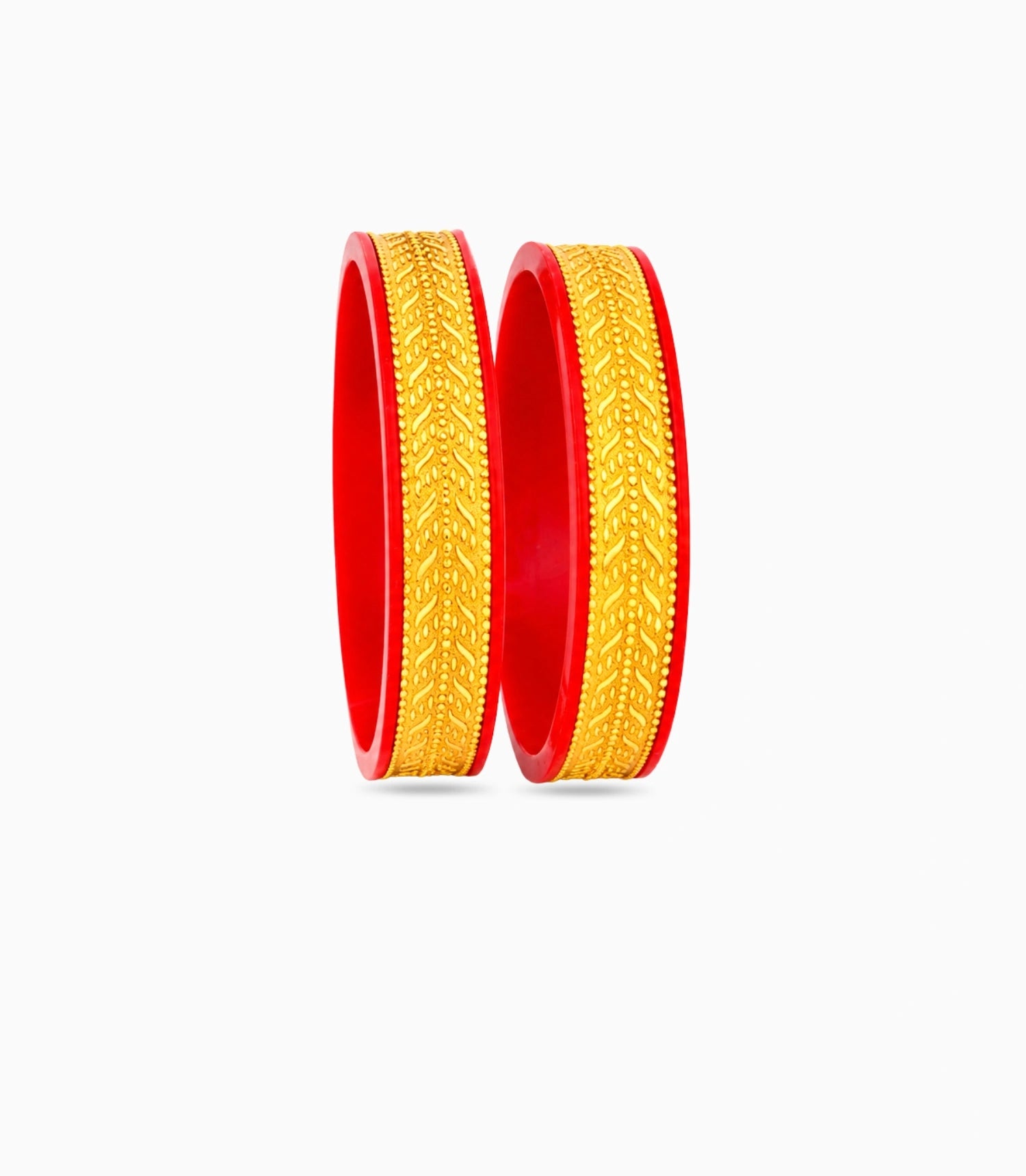 Gold Plated Wide Iconic Pola Bangle Set