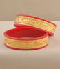 Gold Plated Wide Graceful Pola Bangle Set