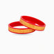 Gold Plated Wide Artisan Pola Bangle Set