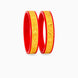 Gold Plated Wide Artisan Pola Bangle Set