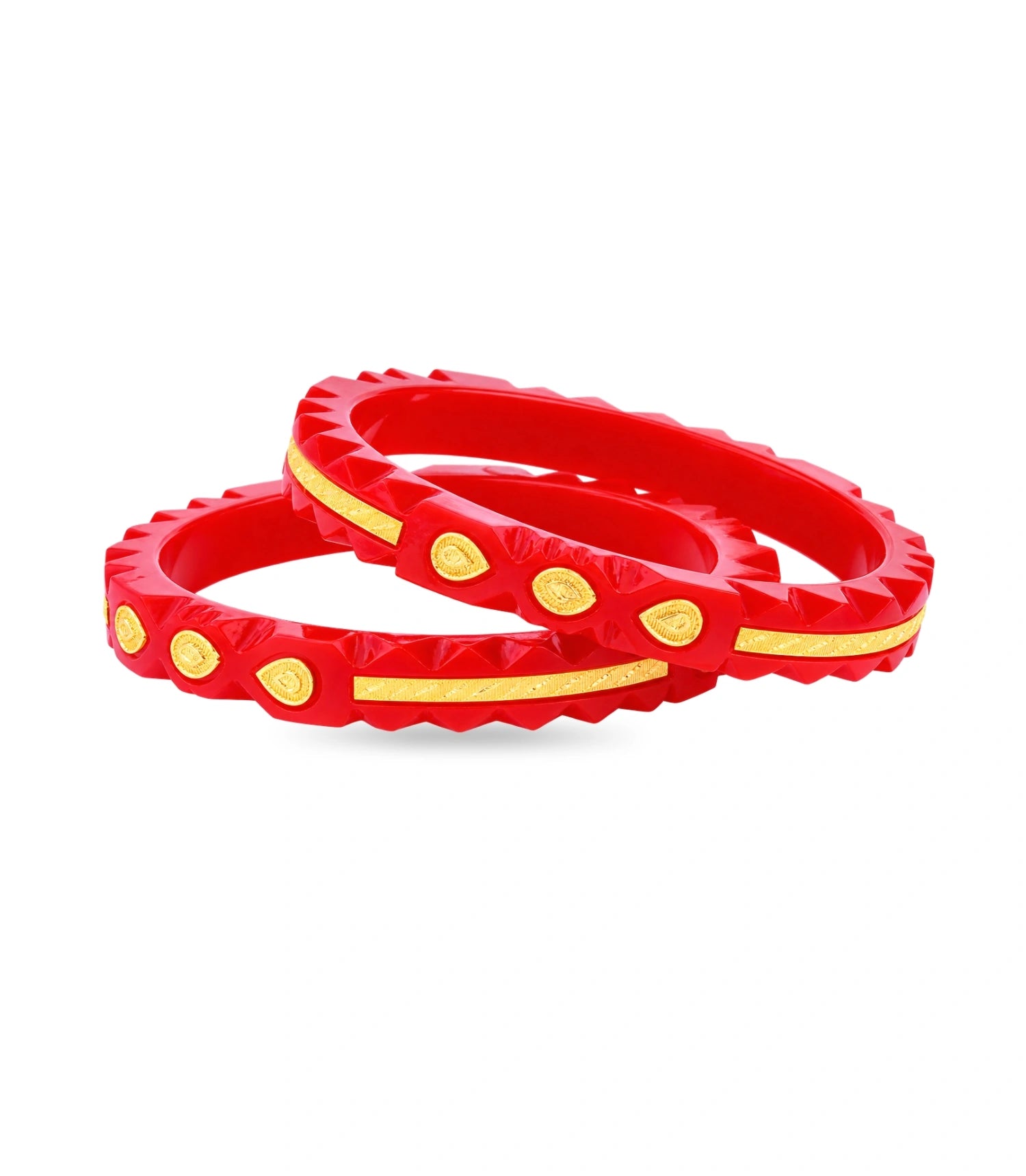 Gold Plated Wide Vintage Pola Bangle Set