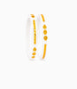 Gold Plated White Ethnic Elegance Pola Bangle Set