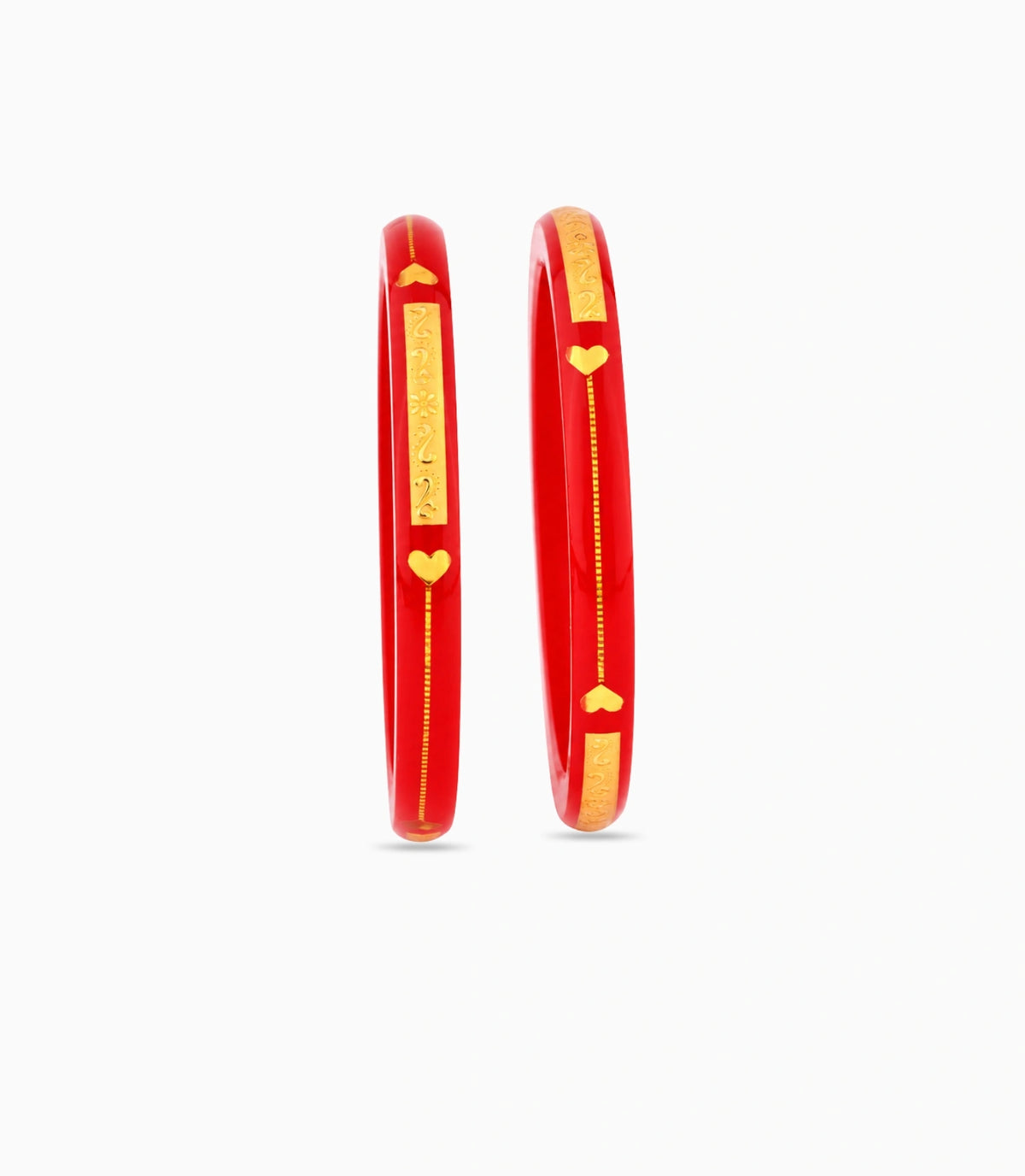 Gold Plated Modern Pola Bangle Set