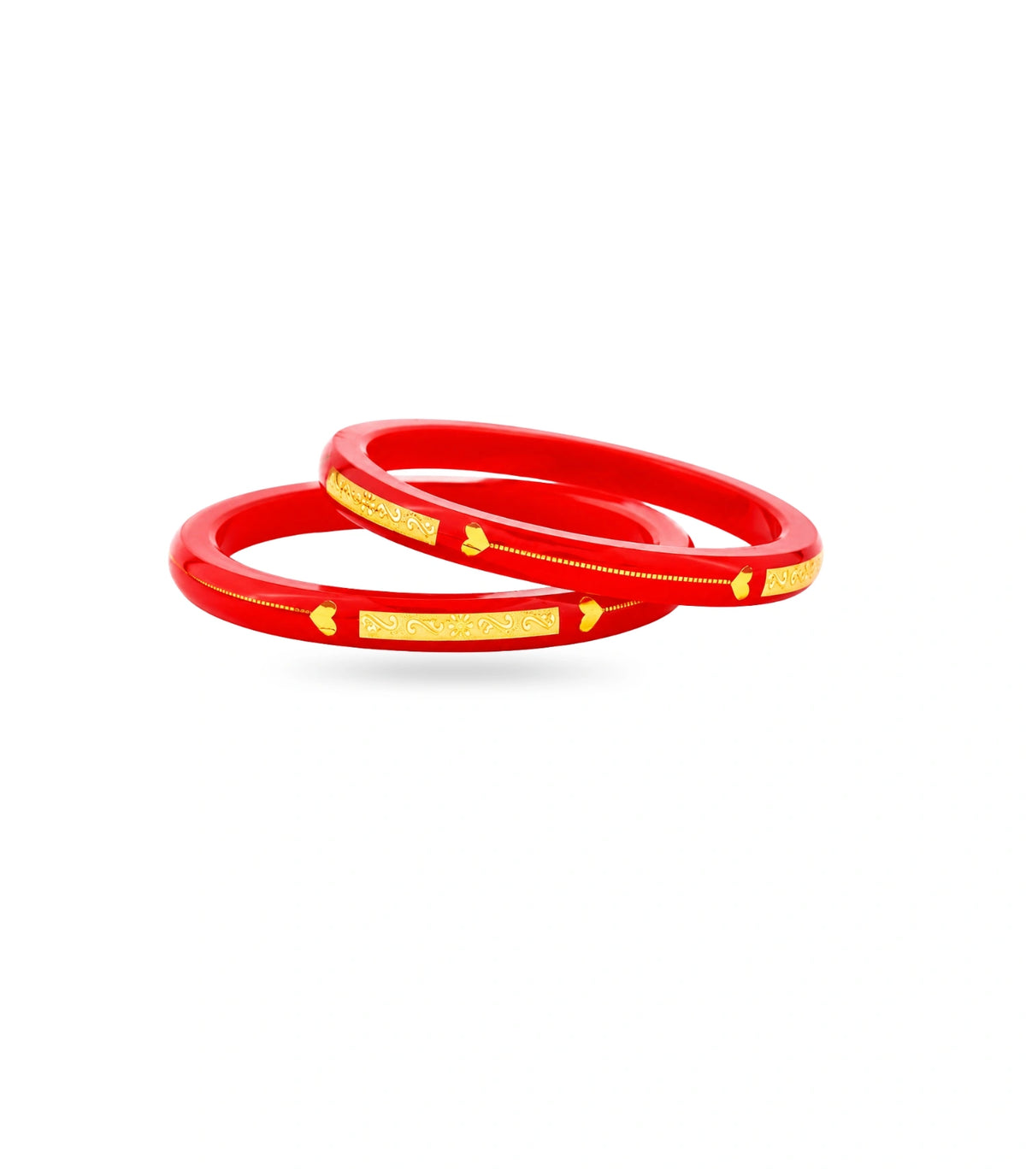 Gold Plated Modern Pola Bangle Set