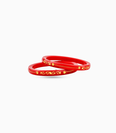Gold Plated Chic Pola Bangle Set