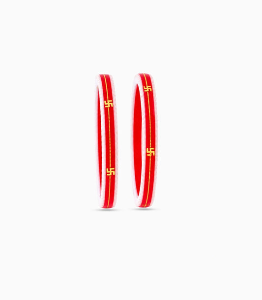 Gold Plated Stylish Pola Bangle Set