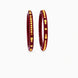 Gold Plated Maroon Classic Pola Bangle Set