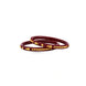 Gold Plated Maroon Classic Pola Bangle Set