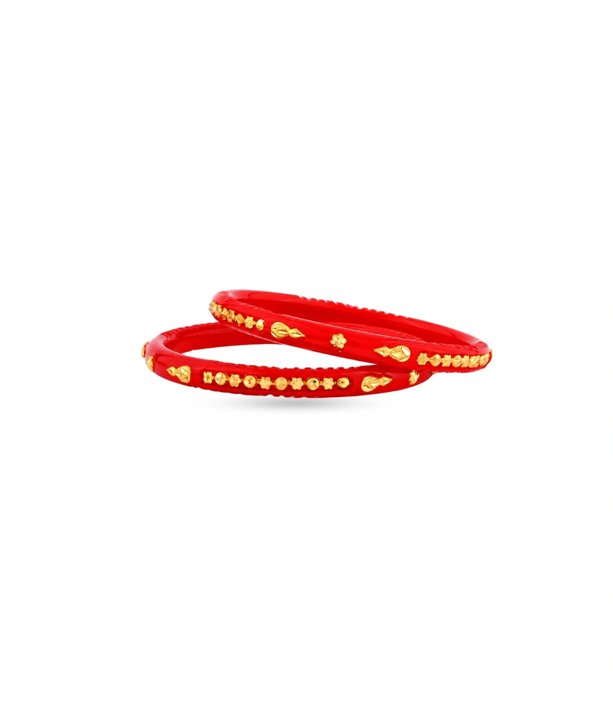 Gold Plated Statement Pola Bangle Set
