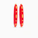 Gold Plated Red Delicate Pola Bangle Set