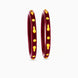 Gold Plated Maroon Minimal Pola Bangle Set