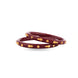 Gold Plated Maroon Minimal Pola Bangle Set