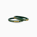 Gold Plated Shiny Green Pola Bangle Set
