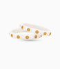 Gold Plated Coin White Pola Bangle Set