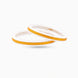 Gold Plated White Classic Pola Bangle Set