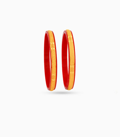 Gold Plated Iconic Pola Bangle Set