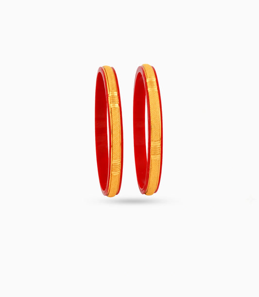 Gold Plated Iconic Pola Bangle Set