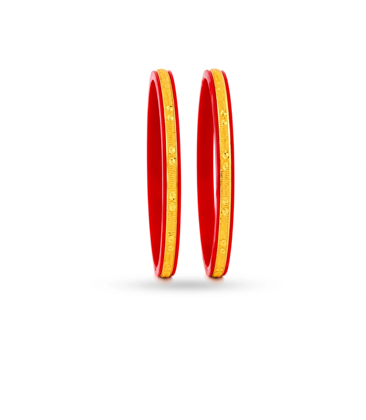 Gold Plated Evergreen Pola Bangle Set