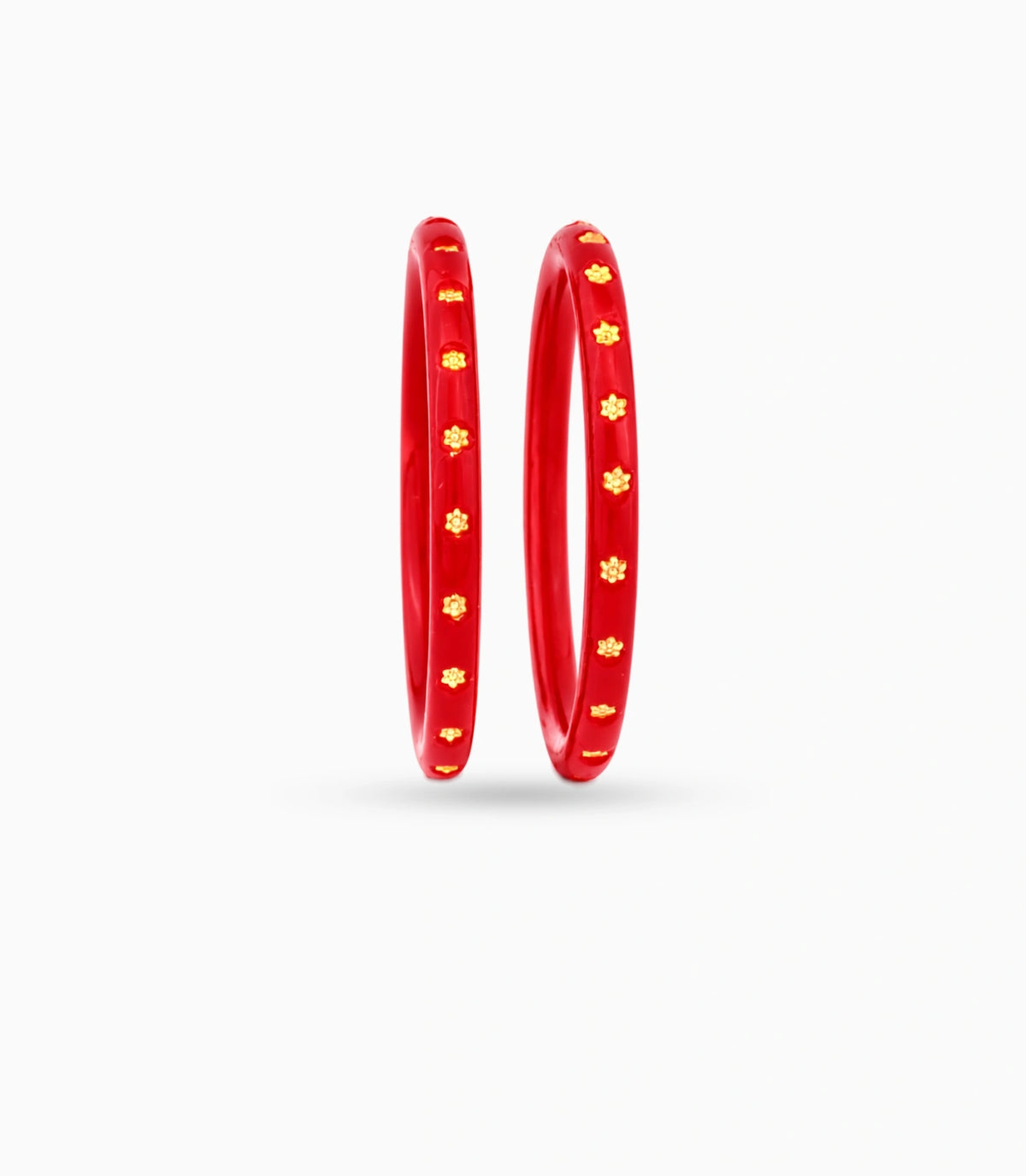 Gold Plated  Grand Pola Bangle Set