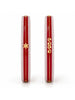 Gold Plated Red White Bangle Set