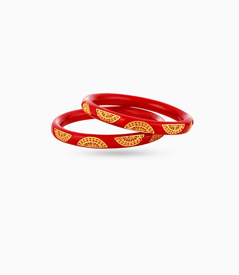 Gold Plated Prestige Pola Bangle Set