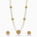 Gold Plated Tiered Multi Strand Pearl Necklace