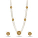 Gold Plated Tiered Multi Strand Pearl Necklace
