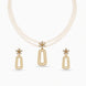 Gold Plated Anti Tarnish Multi Strand Pearl Necklace