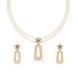 Gold Plated Anti Tarnish Multi Strand Pearl Necklace