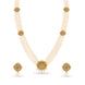 Gold Plated Traditional Multi Strand Pearl Necklace