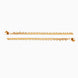 Gold Plated Everyday Lightweight Anklet