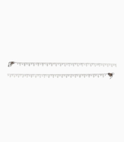 Rhodium Plated Everyday Lightweight Anklet