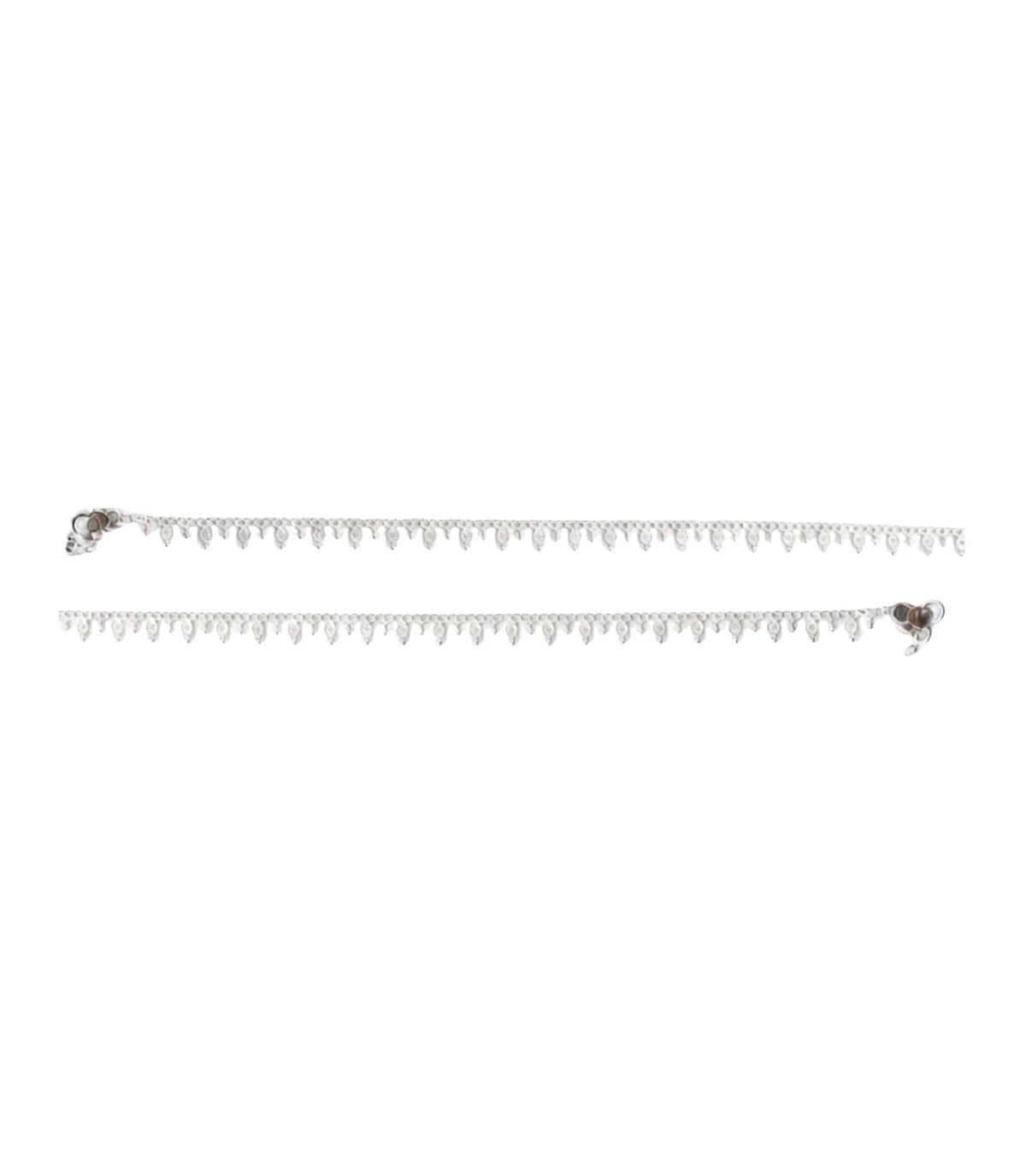 Rhodium Plated Everyday Lightweight Anklet