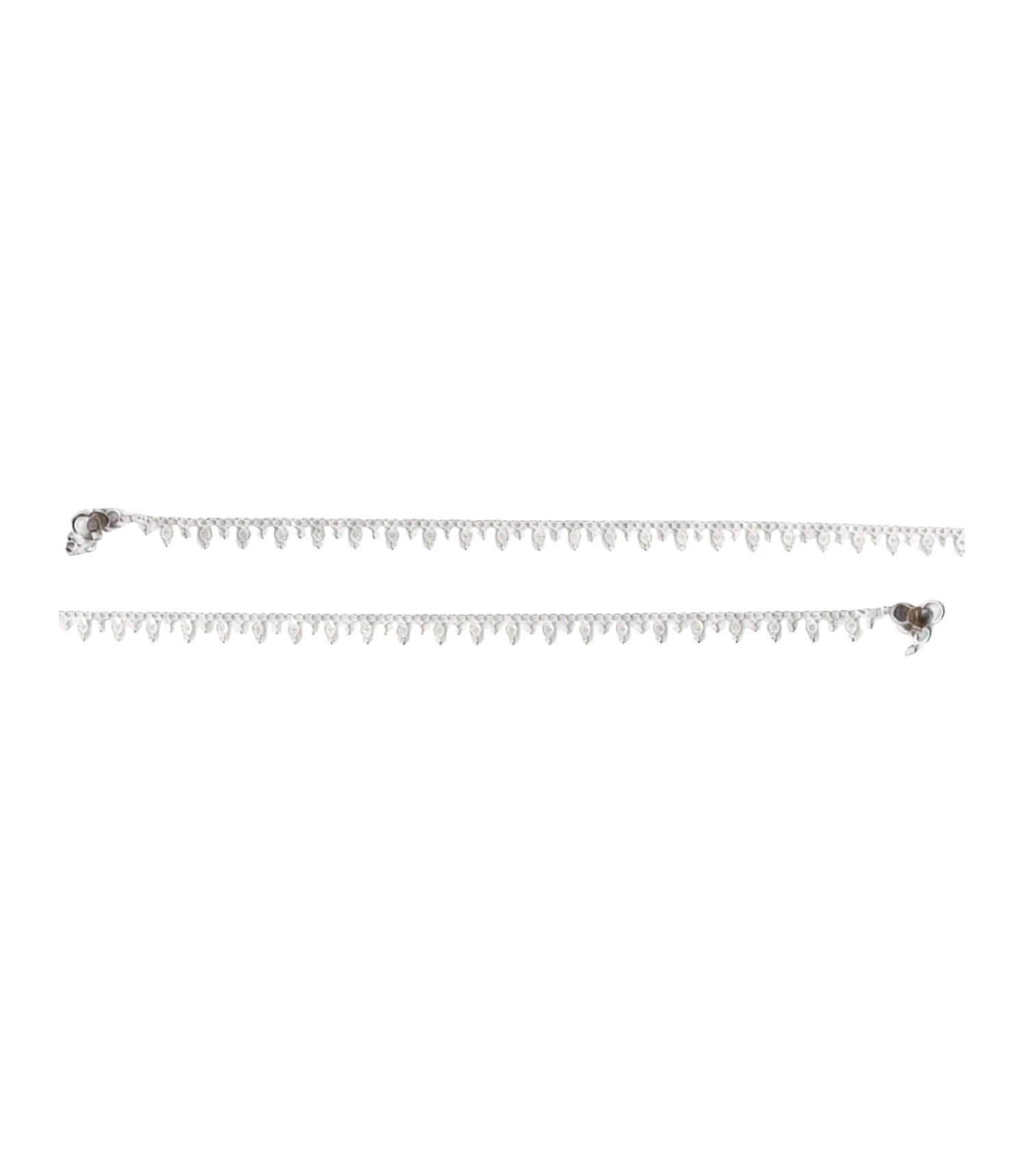 Rhodium Plated Everyday Lightweight Anklet
