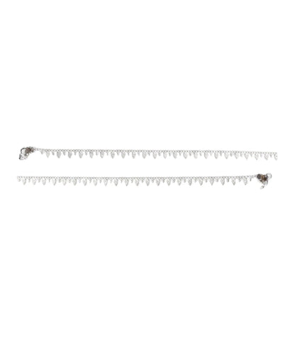 Rhodium Plated Everyday Lightweight Anklet