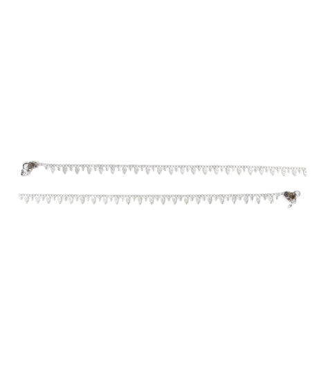 Rhodium Plated Everyday Lightweight Anklet