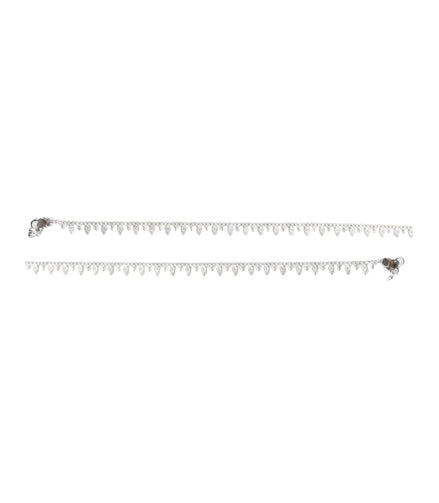 Rhodium Plated Everyday Lightweight Anklet