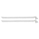 Rhodium Plated Everyday Sleek Anklet