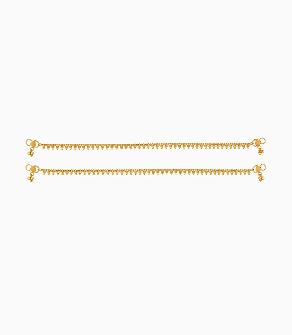 Gold Plated Everyday Minimal Anklet