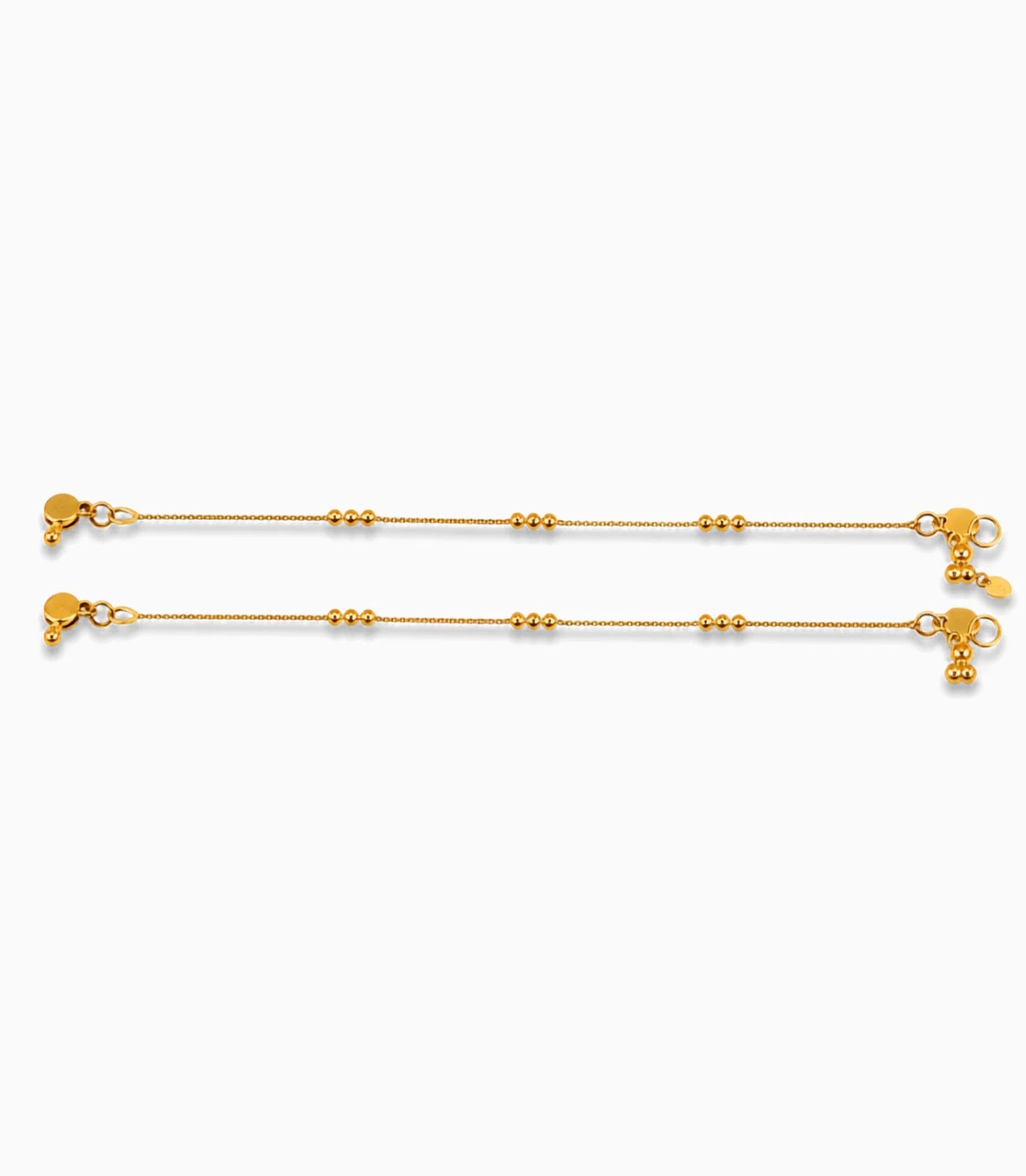 Gold Plated Everyday Ball Chain Anklet