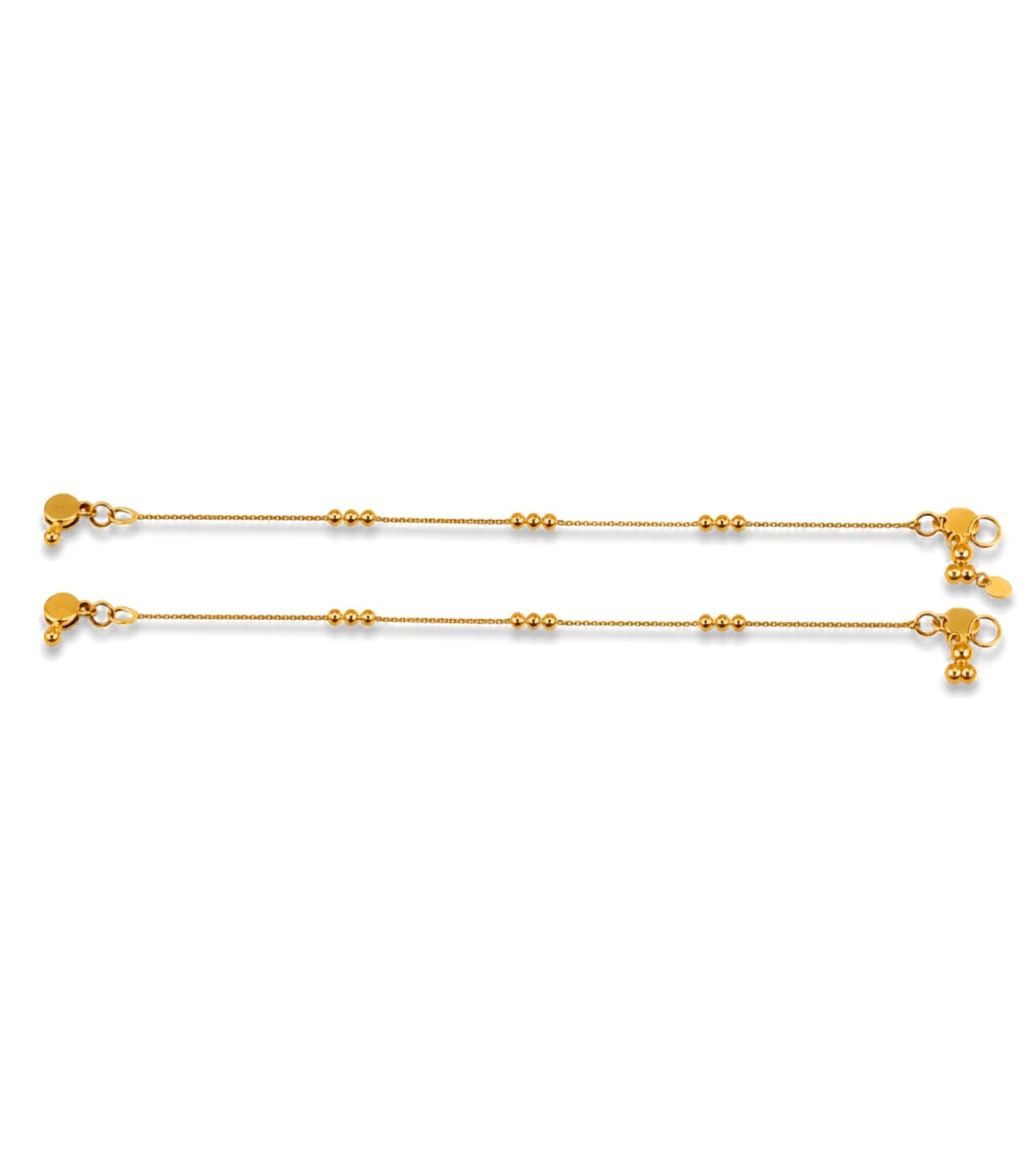 Gold Plated Everyday Ball Chain Anklet